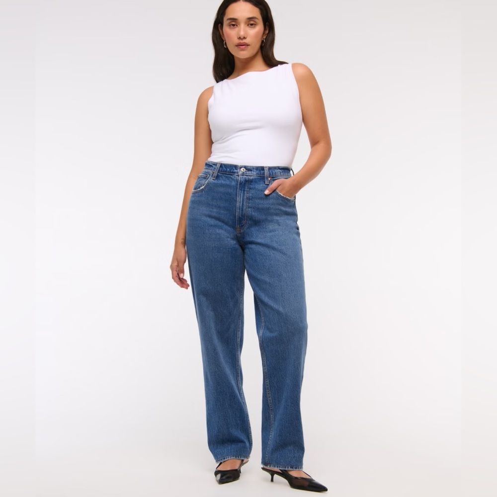 Abercrombie & Fitch 90s ultra high rise straight jeans